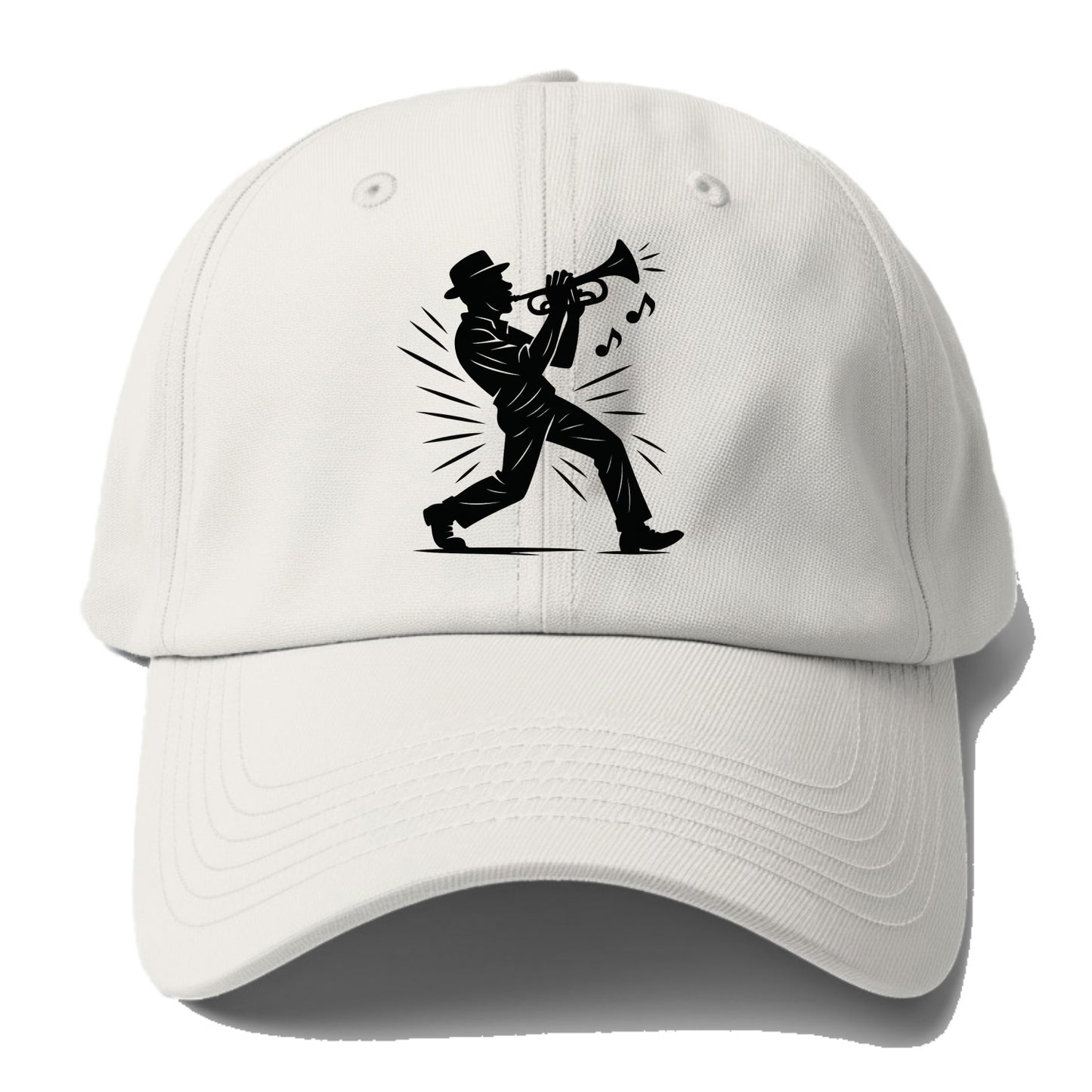 New Orleans jazz musician street corner - Baseball Cap For Big Heads - Off White