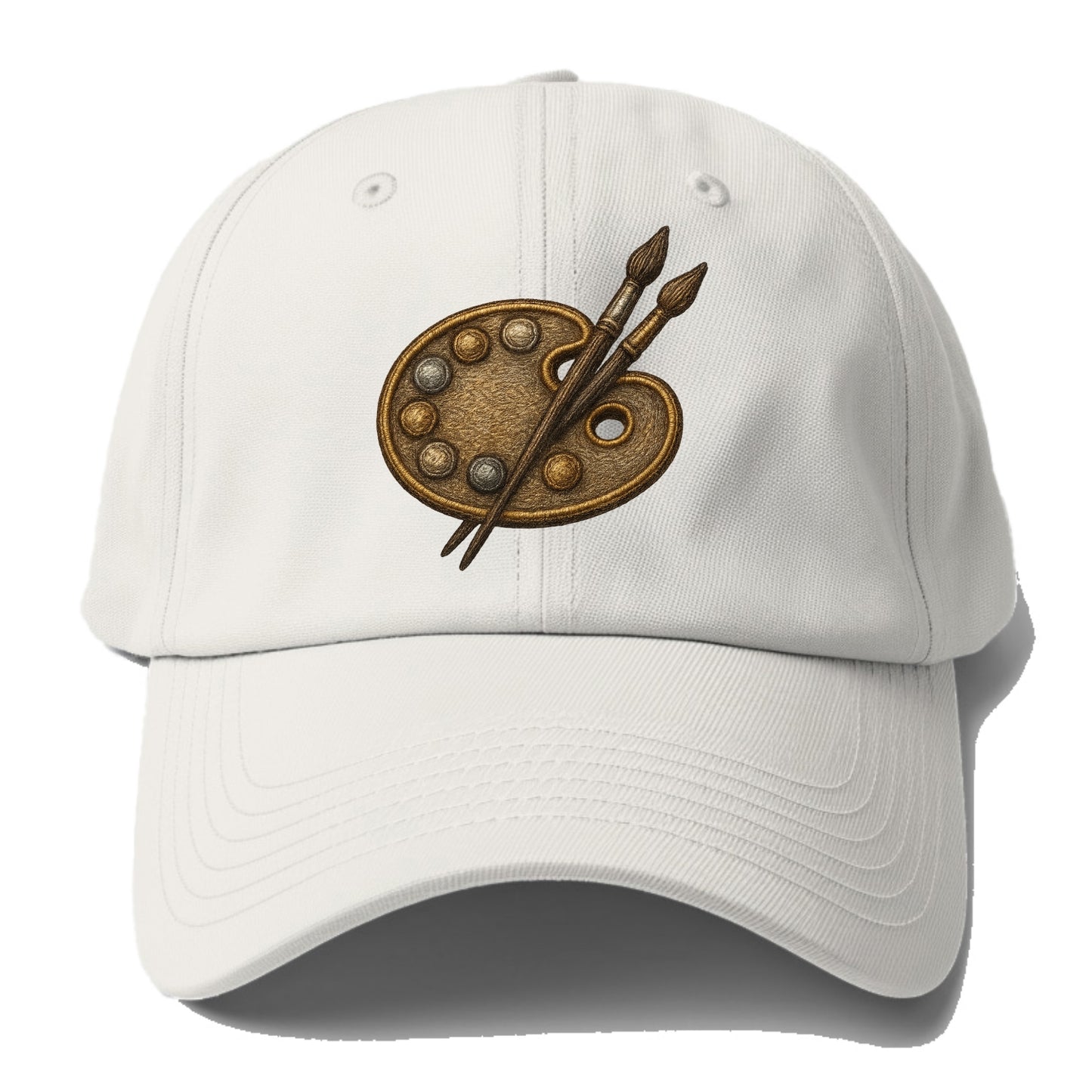 Artist palette with brushes - painter emblem - Baseball Cap For Big Heads - Off White