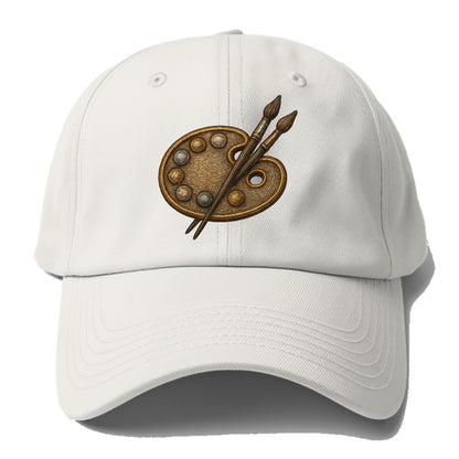 Artist palette with brushes - painter emblem - Baseball Cap For Big Heads - Off White