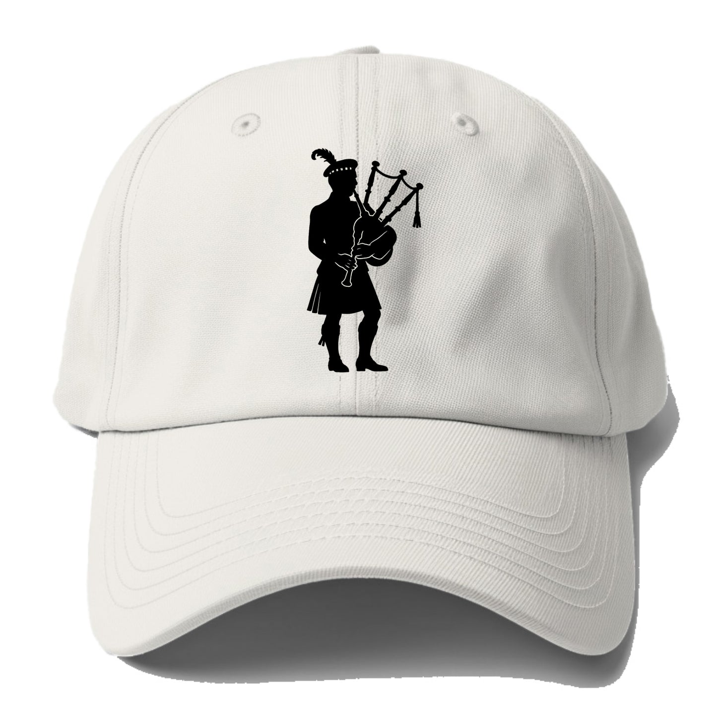 Bagpiper in traditional stance - Baseball Cap For Big Heads - Off White