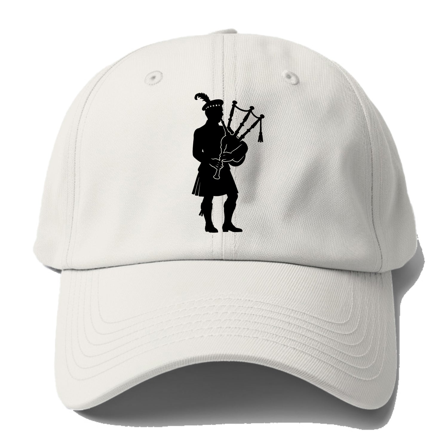Bagpiper in traditional stance - Baseball Cap For Big Heads - Off White