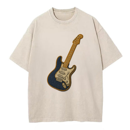 Electric Guitar  - Vintage T-shirt - Off White