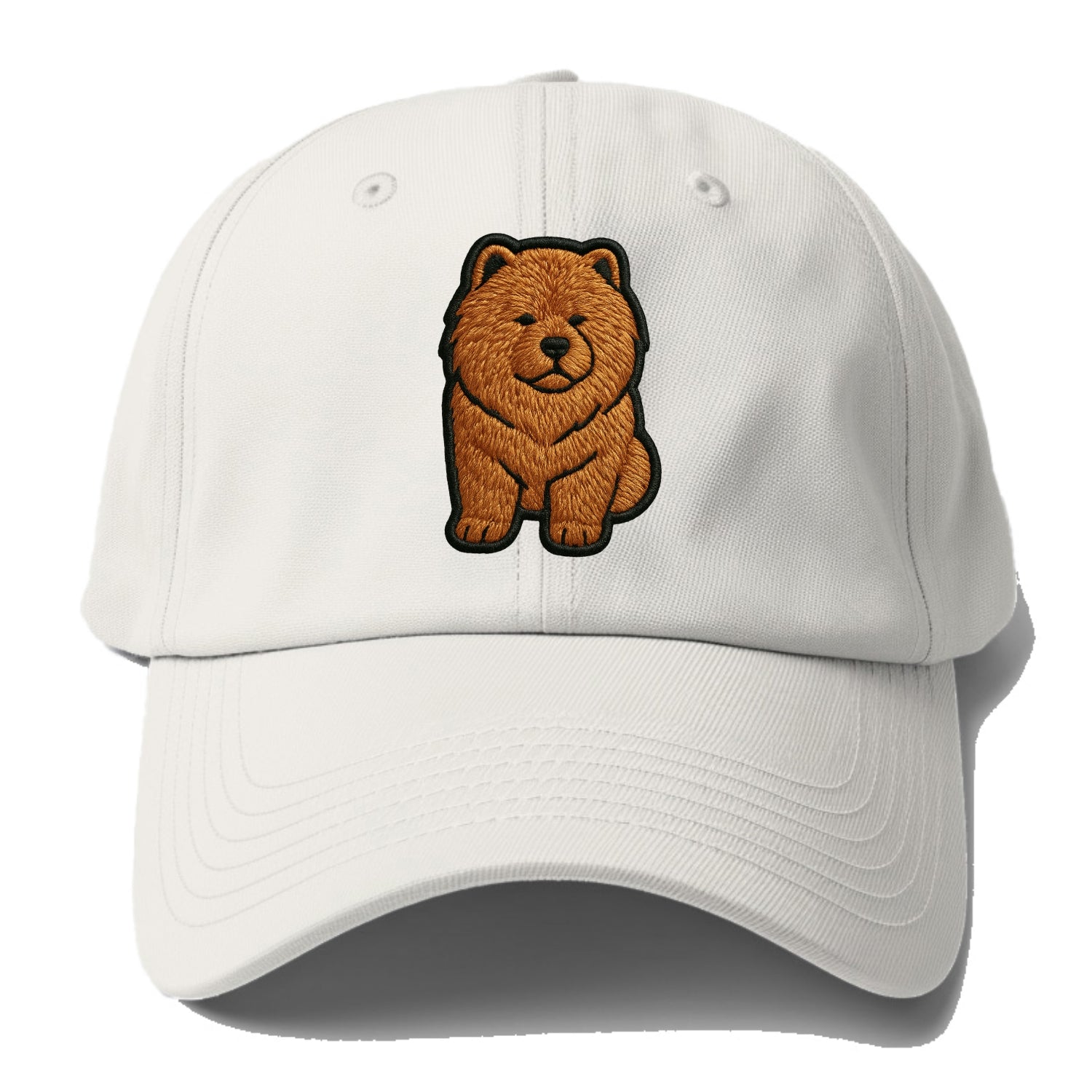 Chow Chow - Trendy lion-mane design with - Baseball Cap For Big Heads - Off White