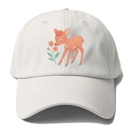 Coral Fawn - Baseball Cap - Off White