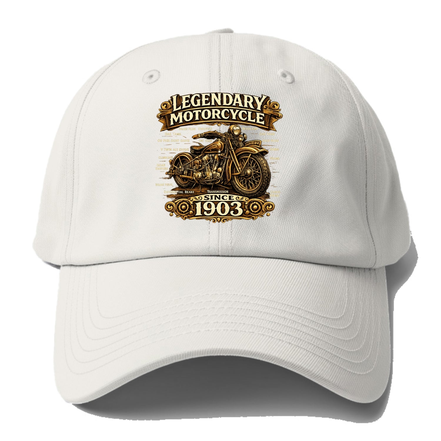 Legendary Motorcycle 1903 - Baseball Cap - Off White