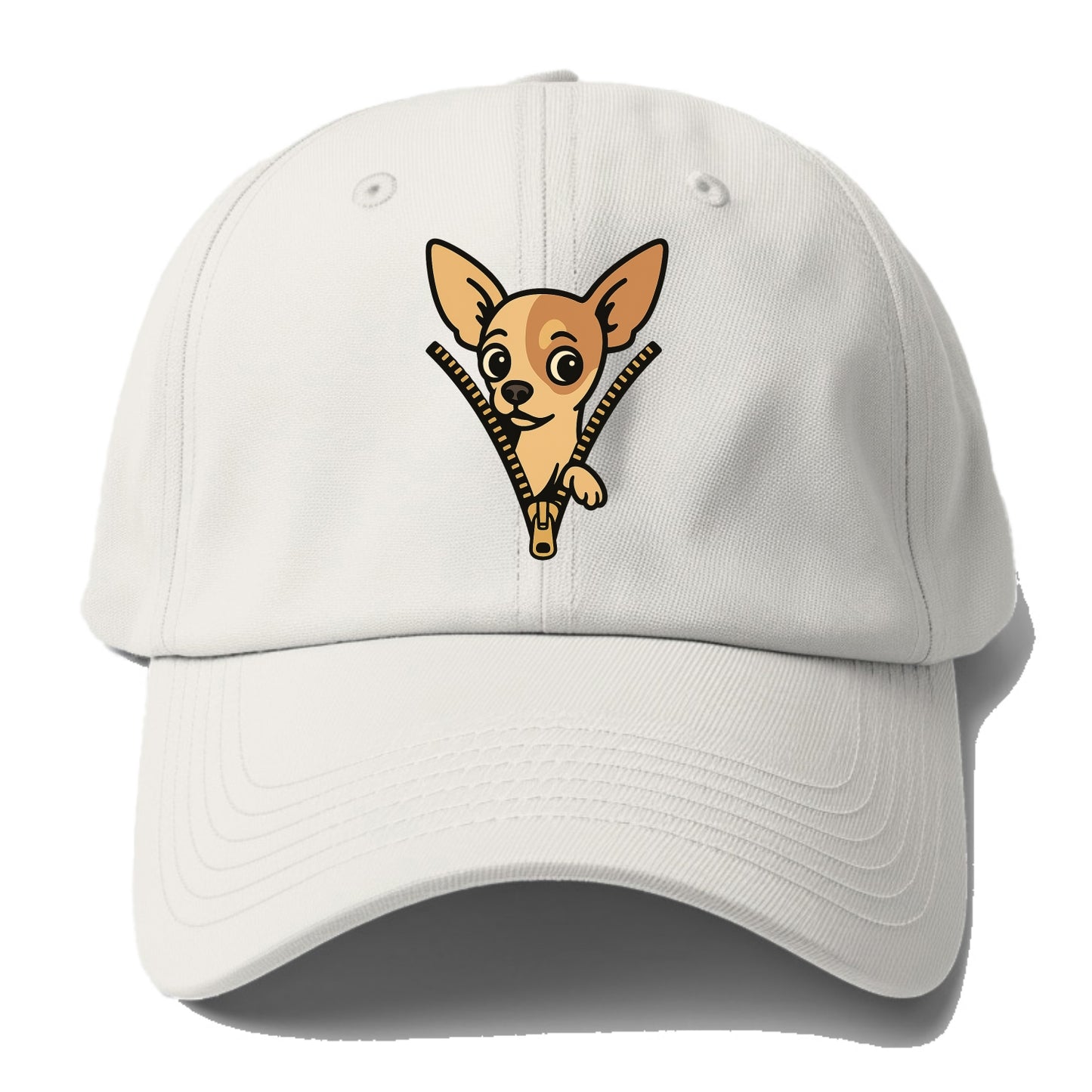 Chihuahua - Baseball Cap - Off White