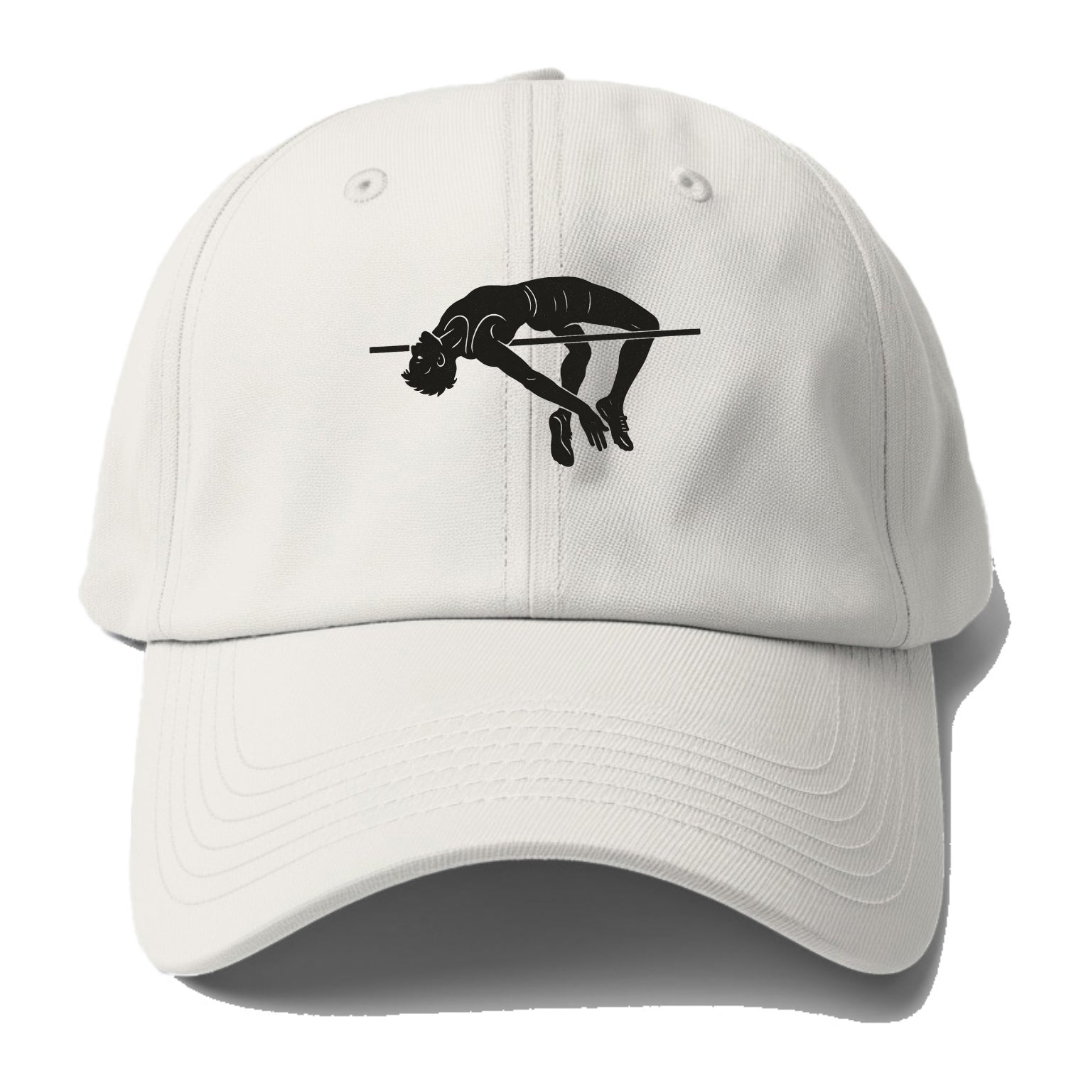 High jumper arching over bar - Baseball Cap - Off White