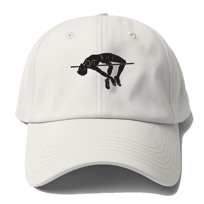 High jumper arching over bar - Baseball Cap - Off White
