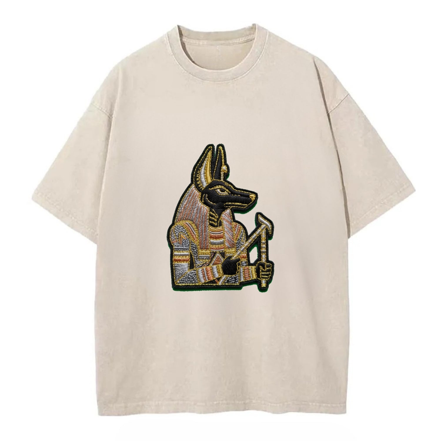Anubis - Vintage T-shirt - Off White