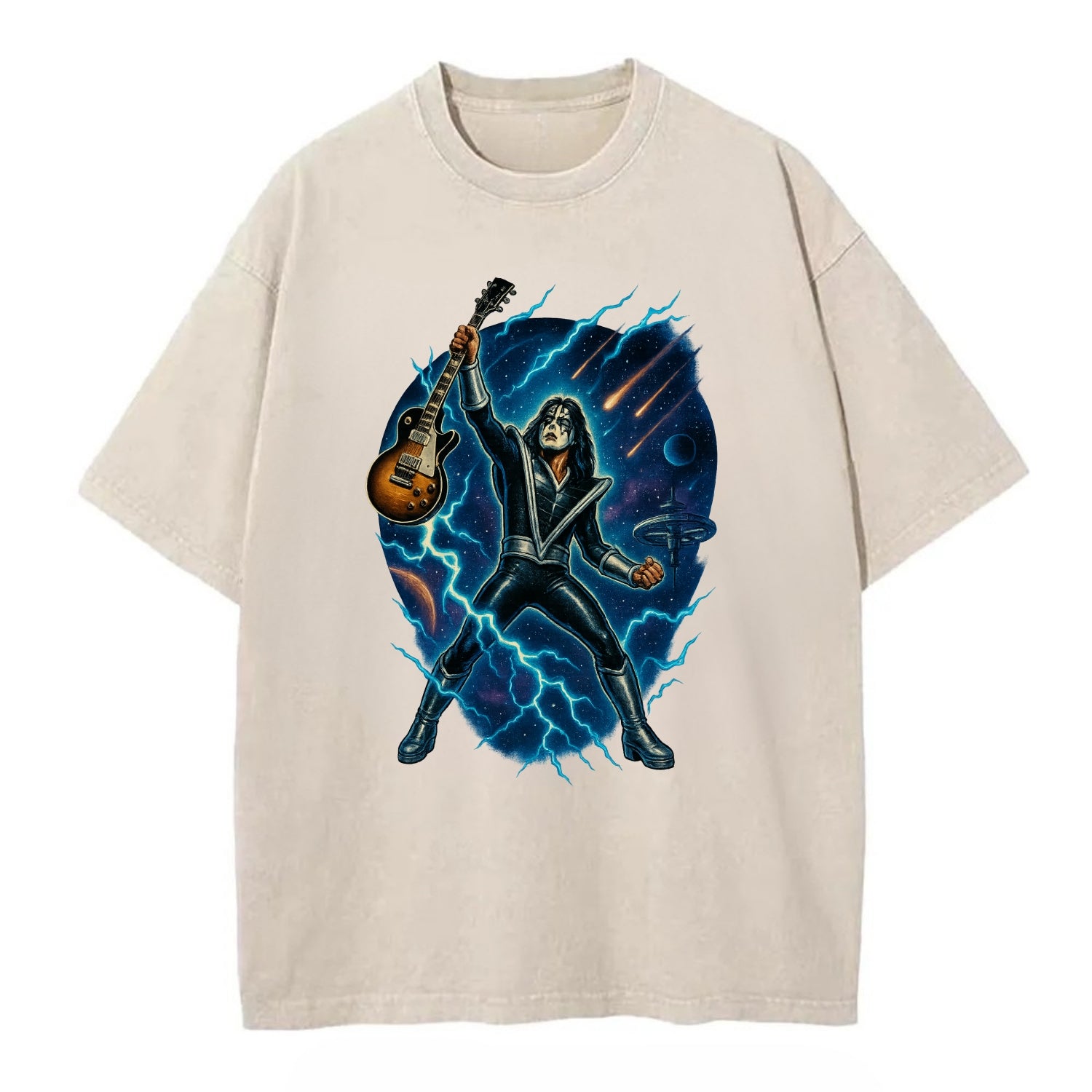 Ace Frehley Cosmic Solo - Vintage T-shirt - Off White