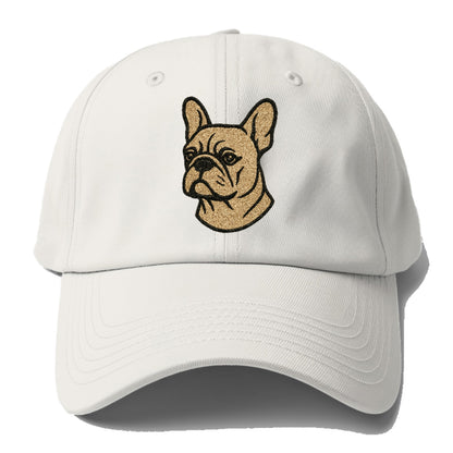 French Bulldog Cream Colored Professional Design Baseball Cap - Off White