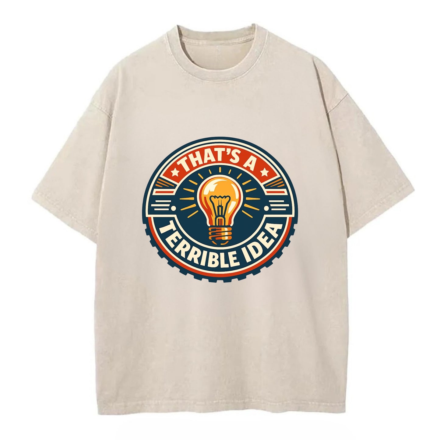 Bold Idea Rebellion - Vintage T-shirt - Off White