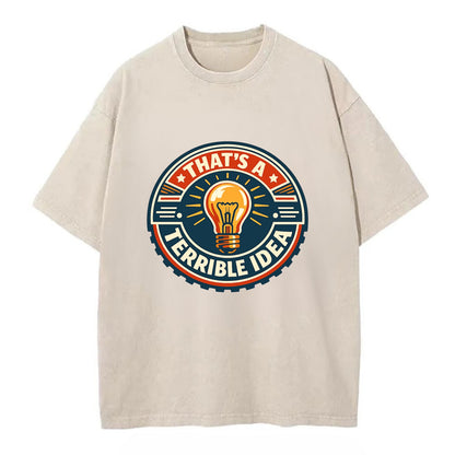 Bold Idea Rebellion - Vintage T-shirt - Off White