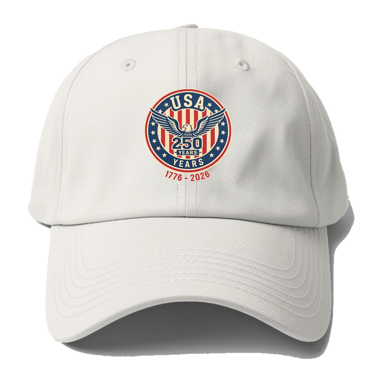 Usa 250 Years Eagle Seal - Baseball Cap - Off White