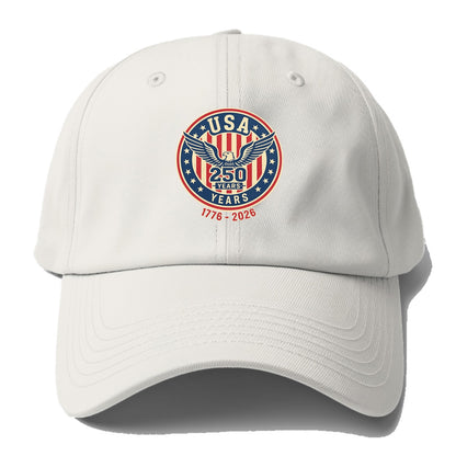 Usa 250 Years Eagle Seal - Baseball Cap - Off White