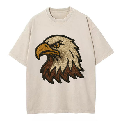 American Eagle Head  - Vintage T-shirt - Off White
