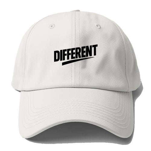 Bold typography design - DIFFERENT - standing out, not following - Baseball Cap For Big Heads