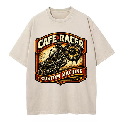 Cafe Racer - Vintage T-shirt - Off White