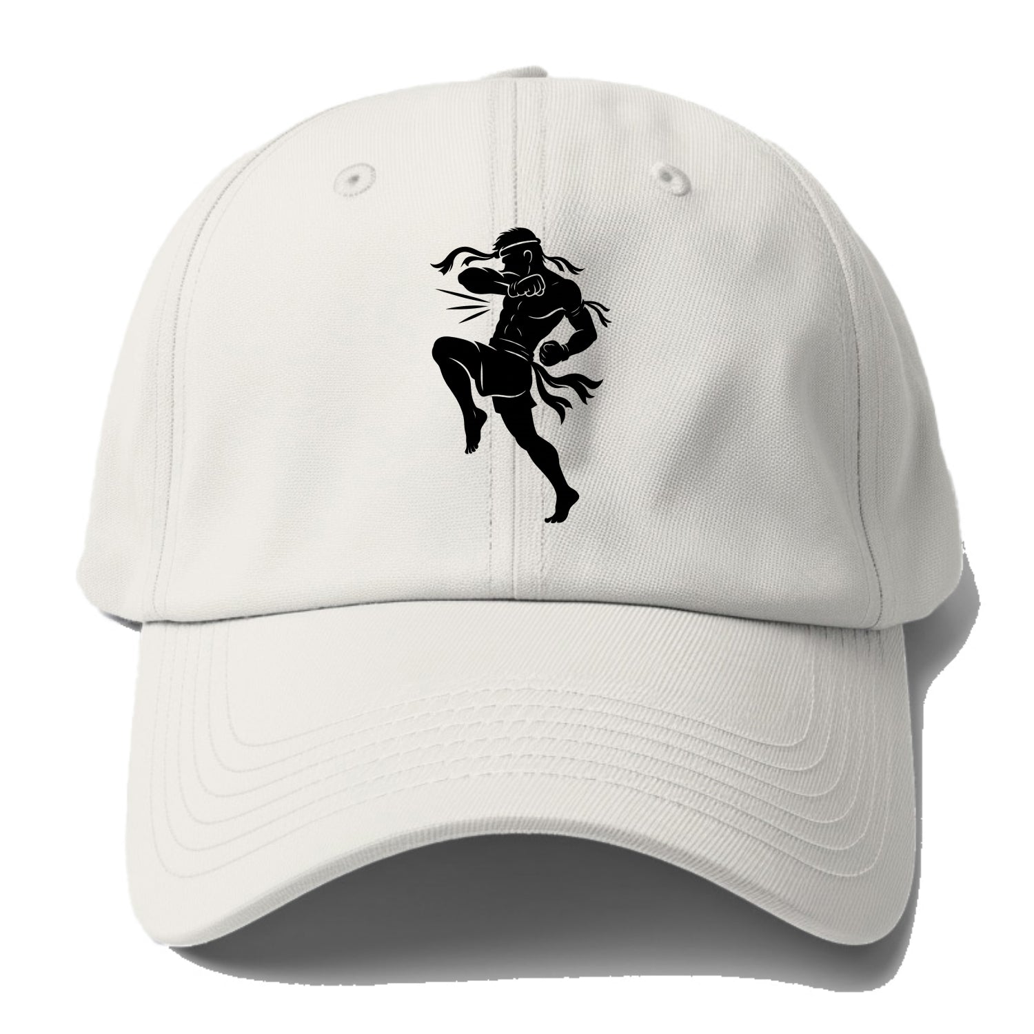 Thai Muay Thai fighter elbow strike - Baseball Cap For Big Heads - Off White