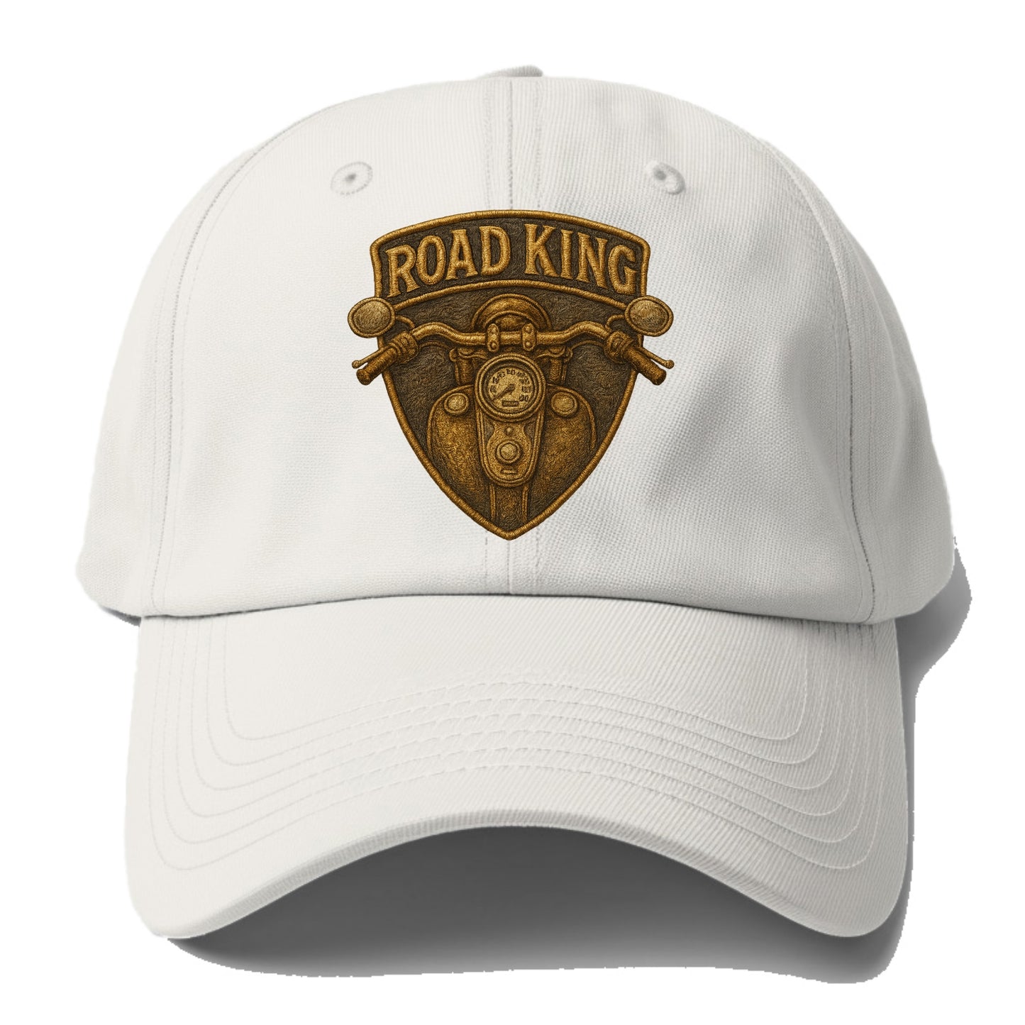 Road King  - Baseball Cap For Big Heads - Off White