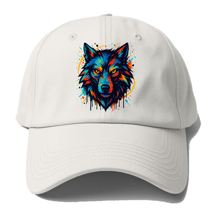 Alpha Wolf Leader  - Baseball Cap For Big Heads - Off White
