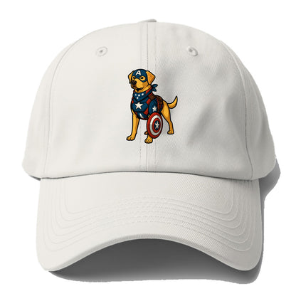 Labrador Captain America  - Baseball Cap Baseball Cap For Big Heads - Off White