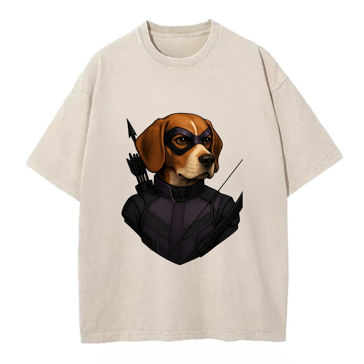 Beagle Hawkeye  - Vintage T-shirt - Off White