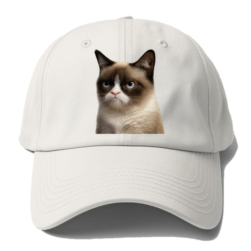 Grumpy Cat Expression  - Baseball Cap Fo Baseball Cap For Big Heads