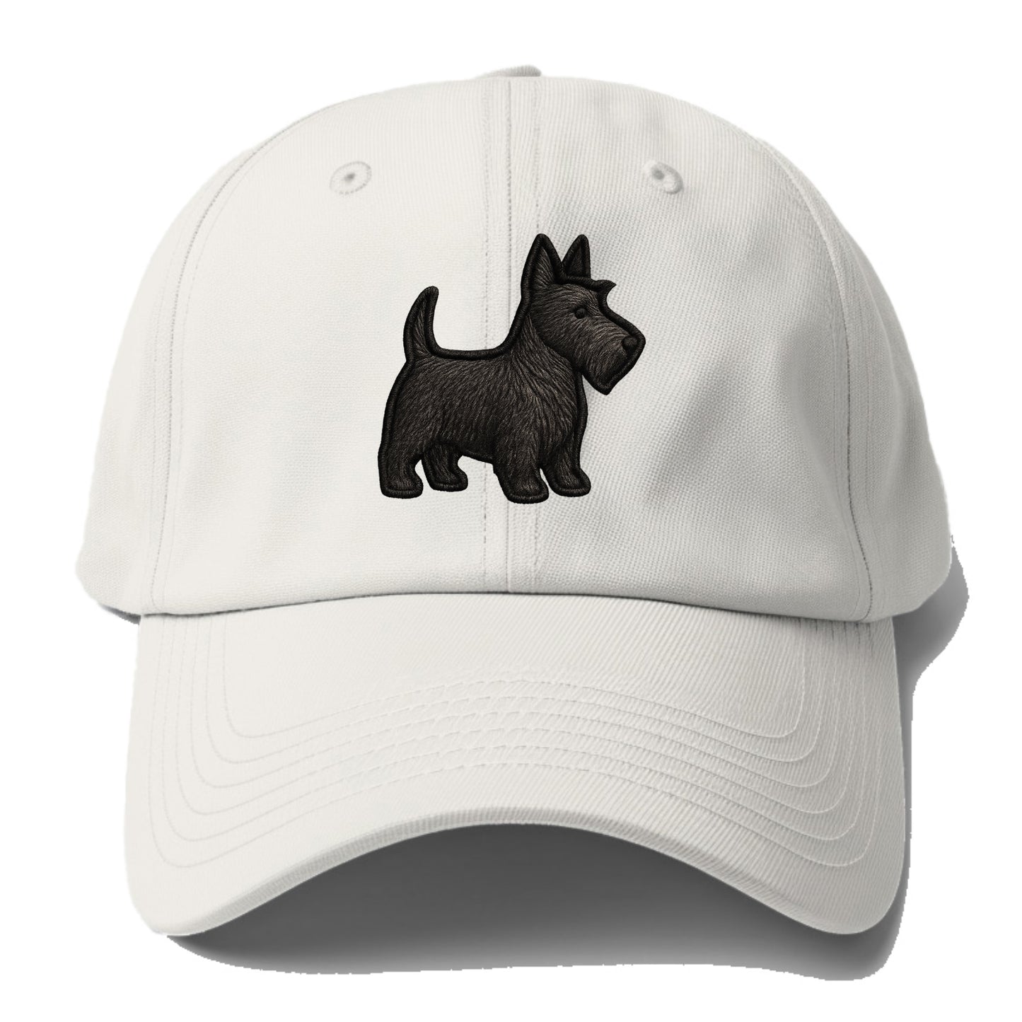 Scottish Terrier - Contemporary scottie - Baseball Cap - Off White