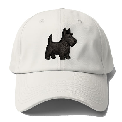 Scottish Terrier - Contemporary scottie - Baseball Cap - Off White