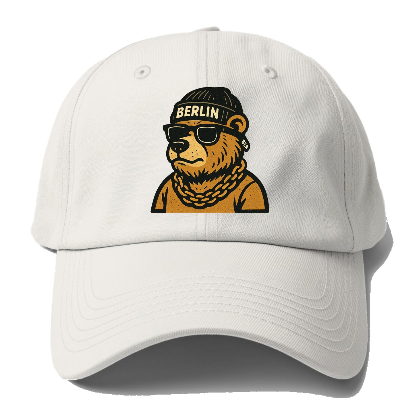 Berlin Bear - Baseball Cap For Big Heads - Off White