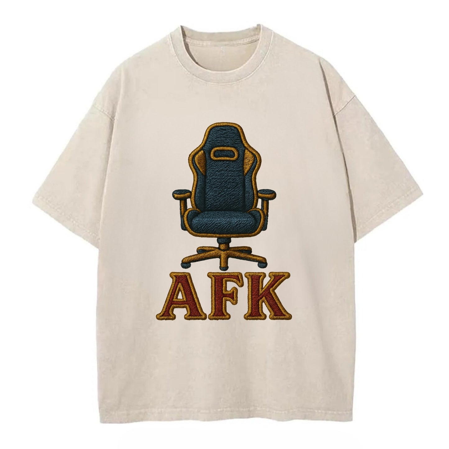 AFK   - Vintage T-shirt - Off White