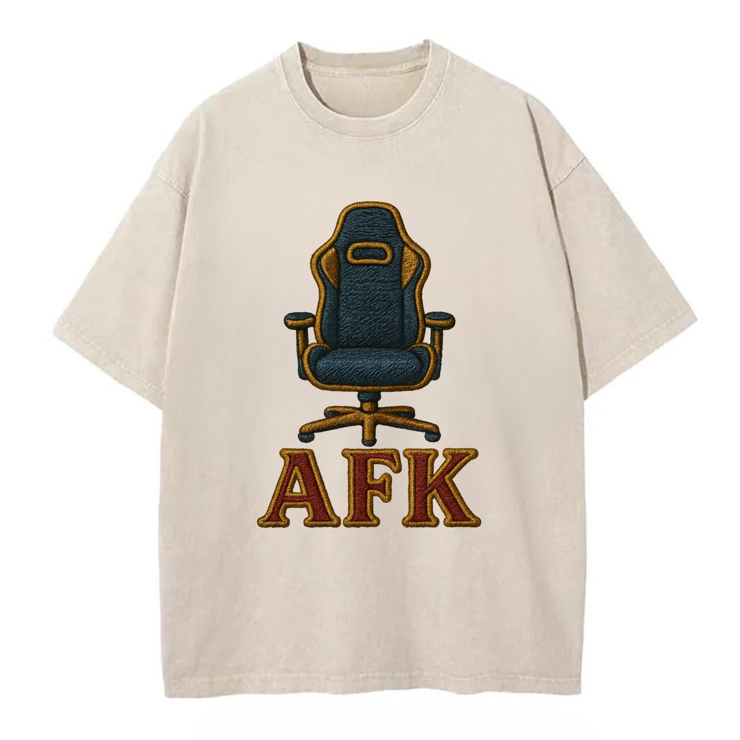 AFK   - Vintage T-shirt - Off White