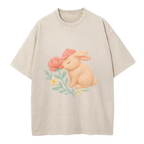 Peach Bunny - Vintage T-shirt