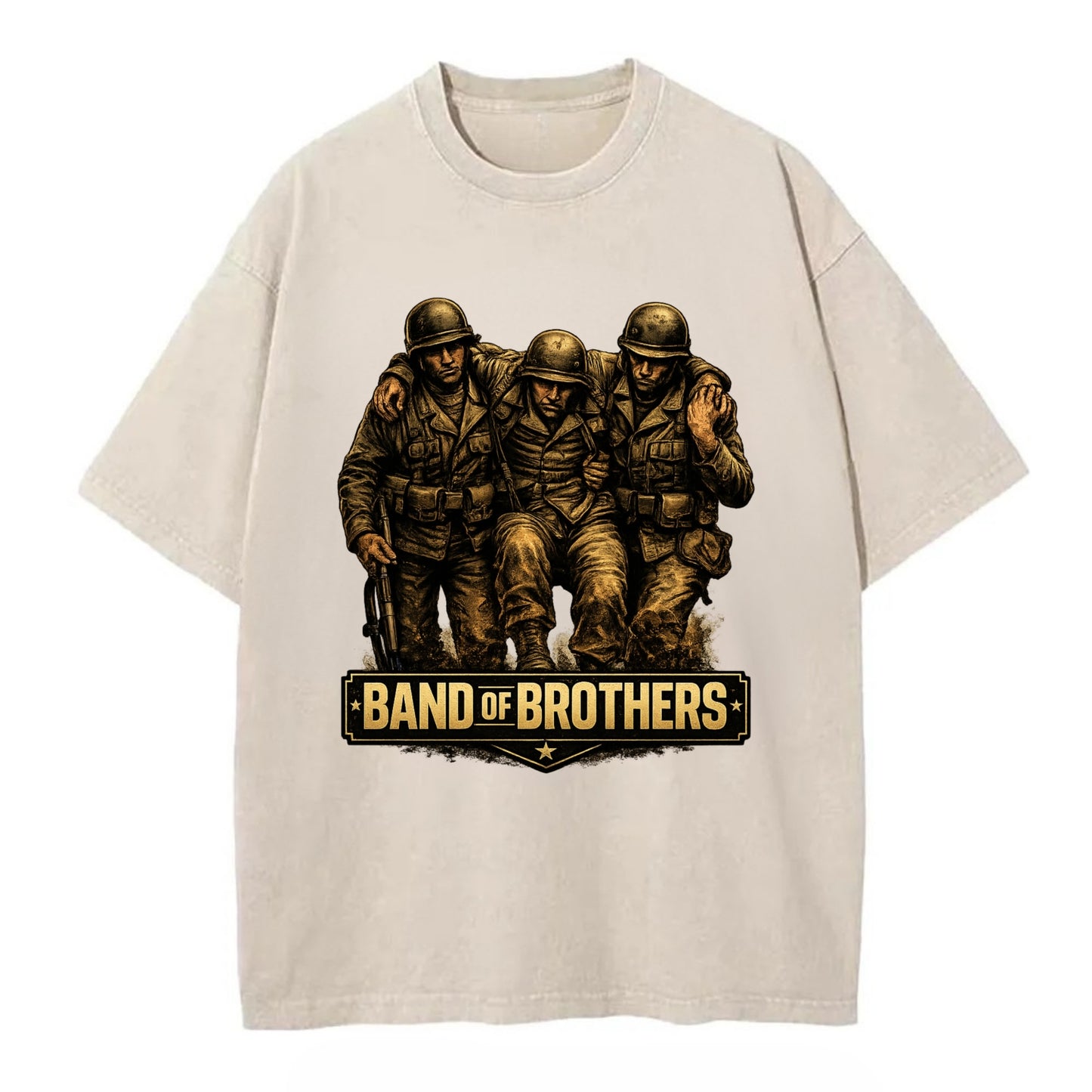 Band Of Brothers - Vintage T-shirt - Off White