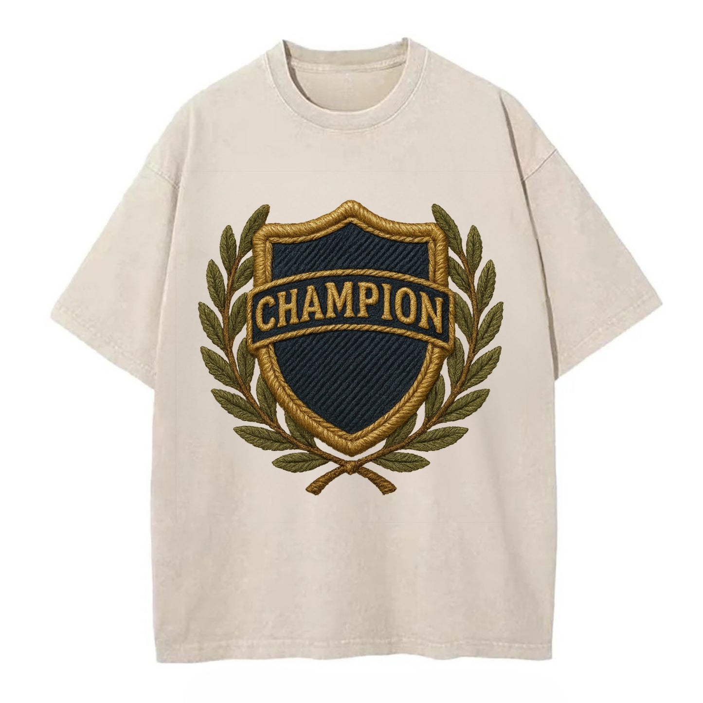 Champion Shield  - Vintage T-shirt - Off White