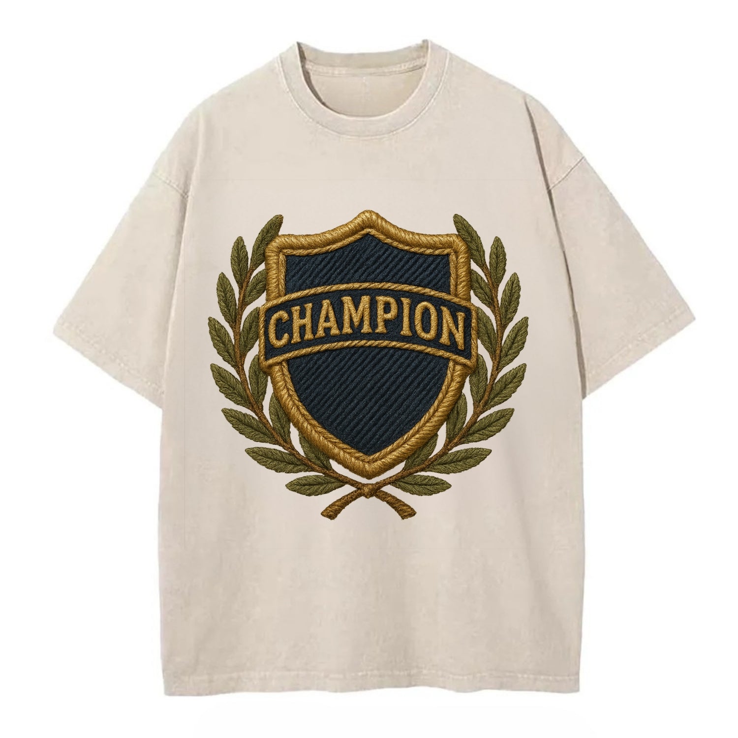 Champion Shield  - Vintage T-shirt - Off White