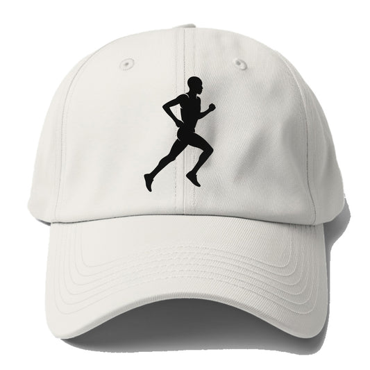 Kenyan distance runner stride - Baseball Cap For Big Heads - Off White