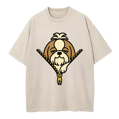 Shih Tzu - Vintage T-shirt - Off White