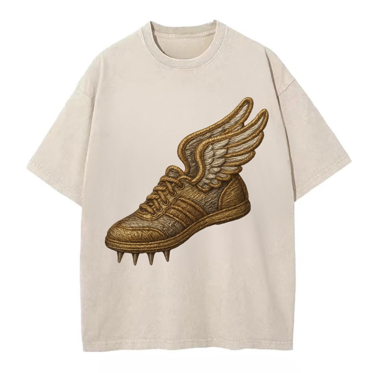 Track Shoe  - Vintage T-shirt - Off White
