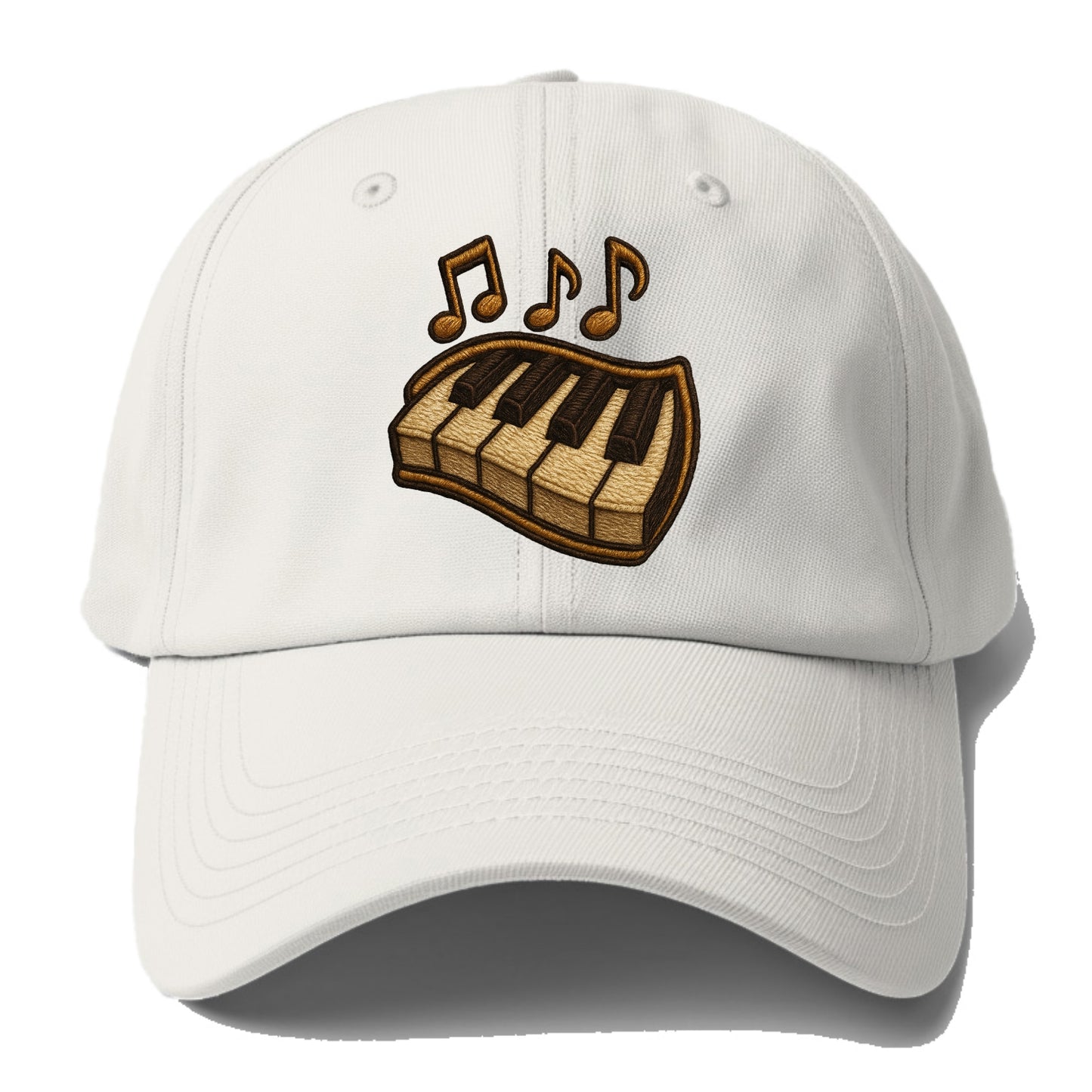 Piano Keys  - Baseball Cap For Big Heads - Off White