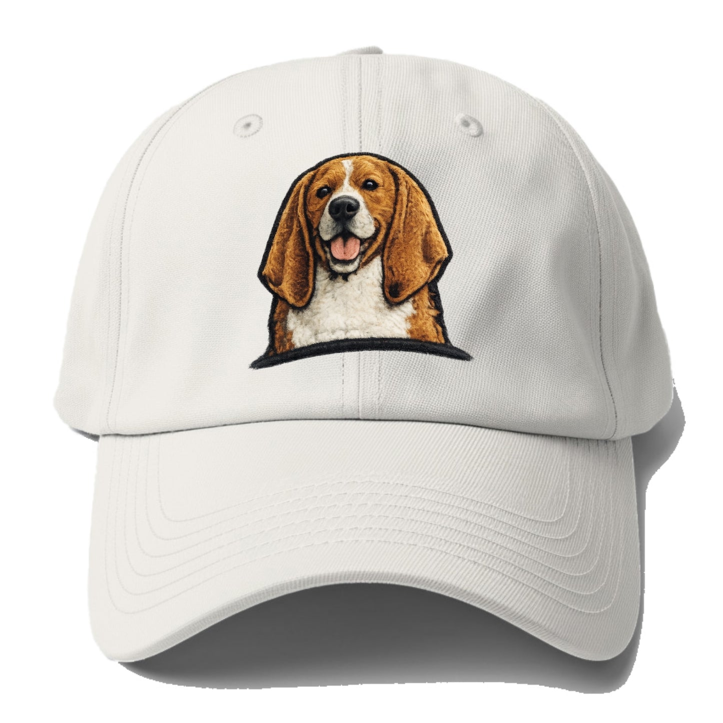 Buddy Beagle - Baseball Cap For Big Heads - Off White