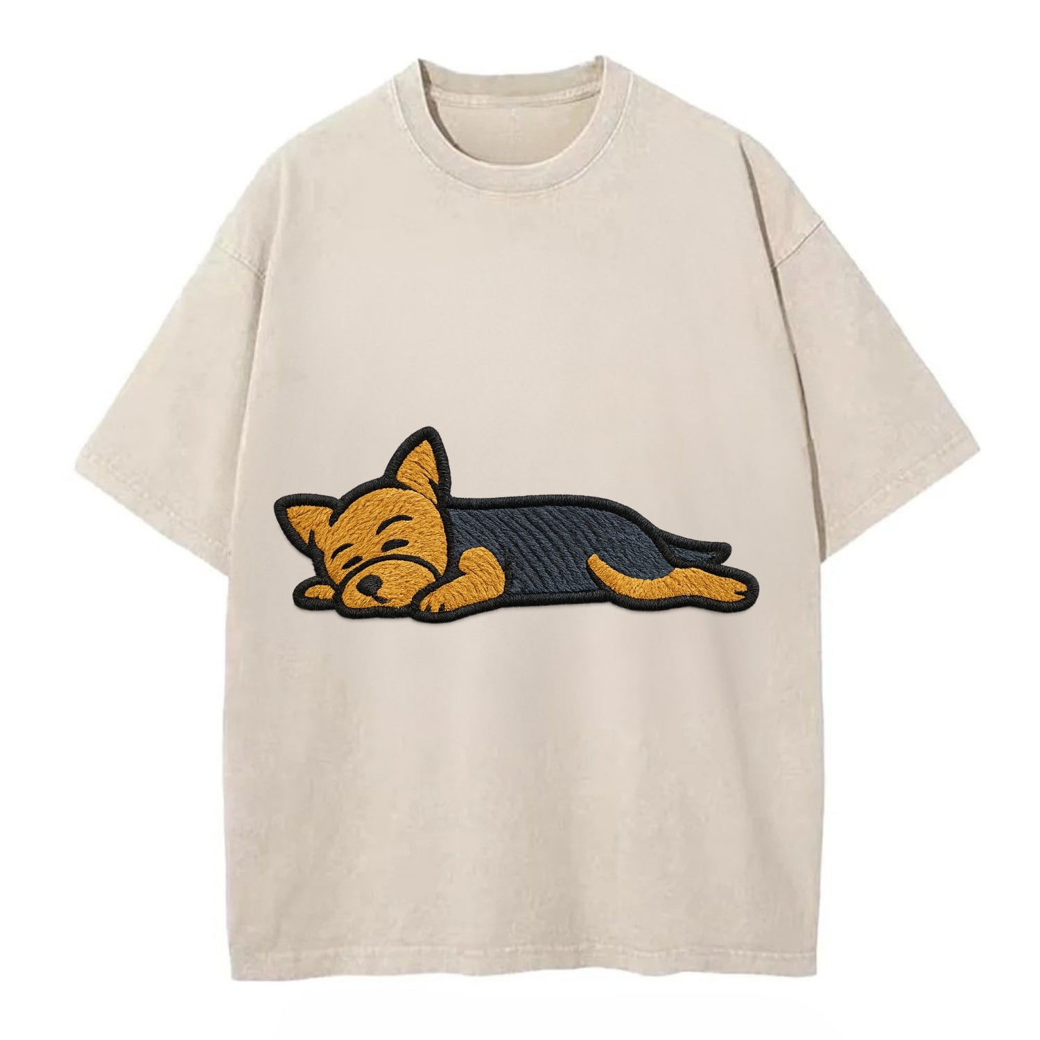 Yorkshire Terrier - Blue and tan fully r Vintage T-shirt - Off White