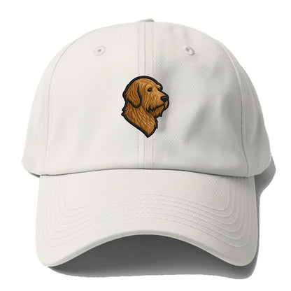 Otterhound - Trendy shaggy hound logo wi - Baseball Cap - Off White