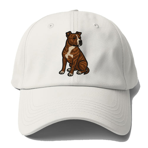 American Staffordshire Terrier - Brindle embroidered pose - Baseball Cap For Big Heads