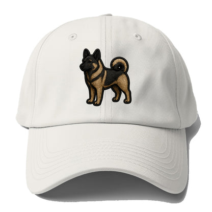 Norwegian Elkhound - Trendy Nordic desig - Baseball Cap - Off White