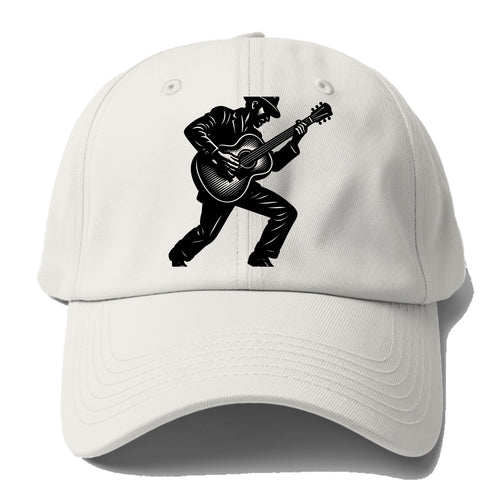 Guitarist playing acoustic guitar - Baseball Cap For Big Heads
