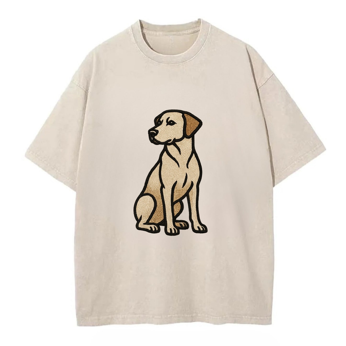 Rhodesian Ridgeback - Red wheaten sittin Vintage T-shirt - Off White