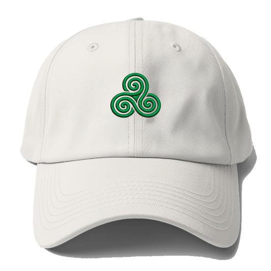 Triple Spiral - Baseball Cap - Off White