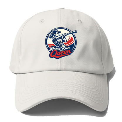 Feminine Power at Bat - Baseball Cap For Big Heads - Off White